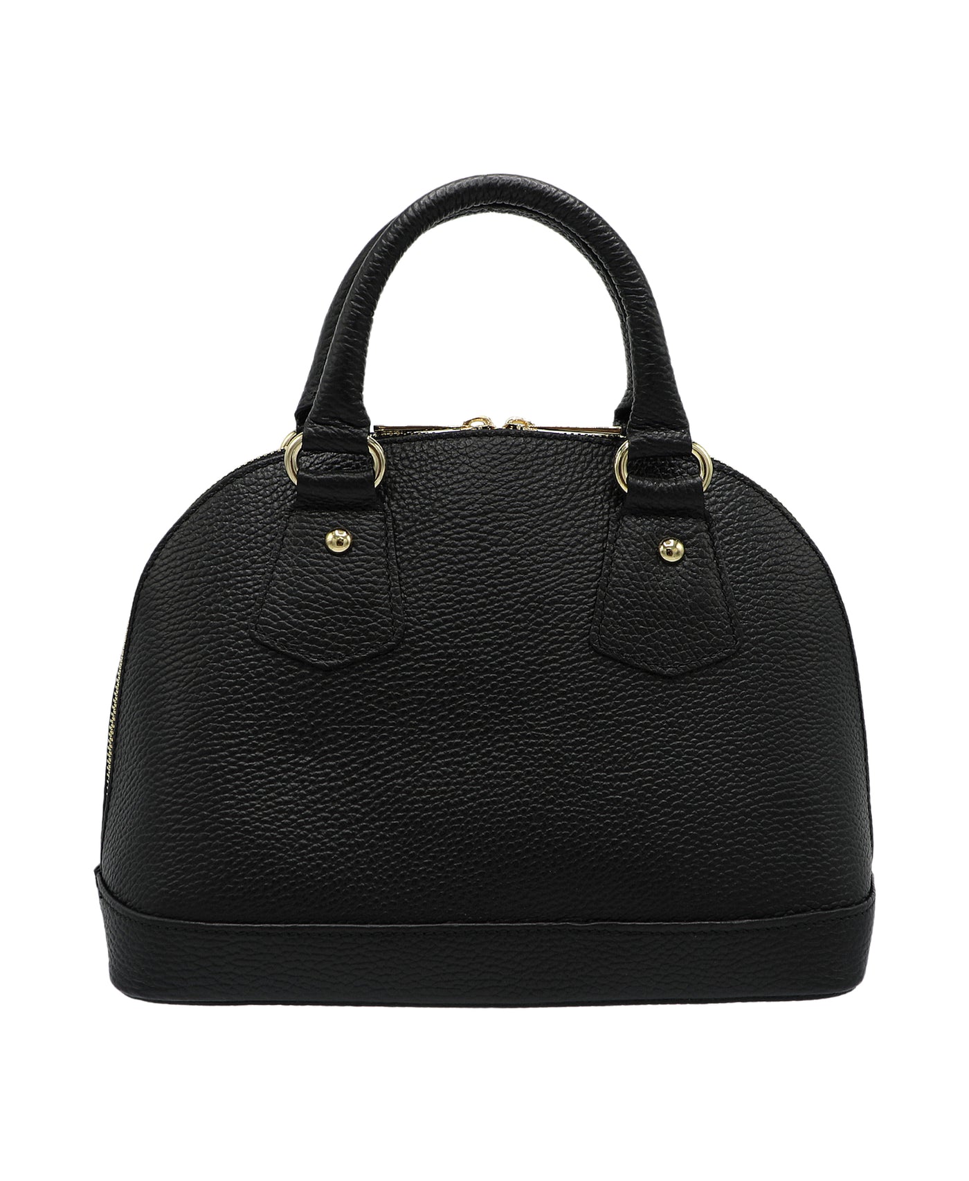 Leather Bowler Bag w/ Double Handles image 1