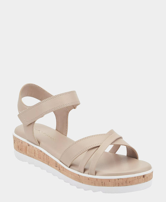 
Platform Sandal in LATTE view 1