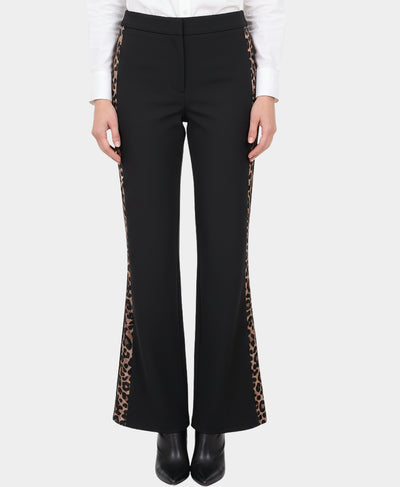 Pants w/ Leopard Print Trim image 1