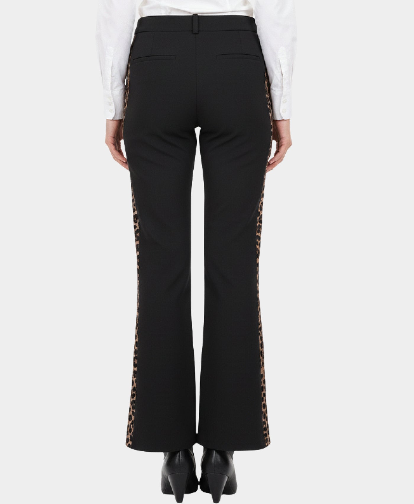 Pants w/ Leopard Print Trim view 3