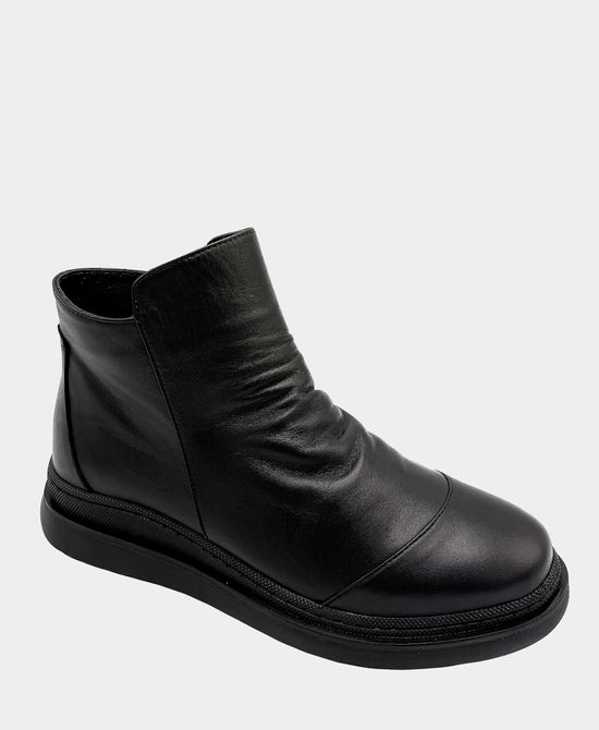 Leather Scrunch Bootie view 