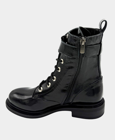 Patent Leather Lace Up Boot image 2