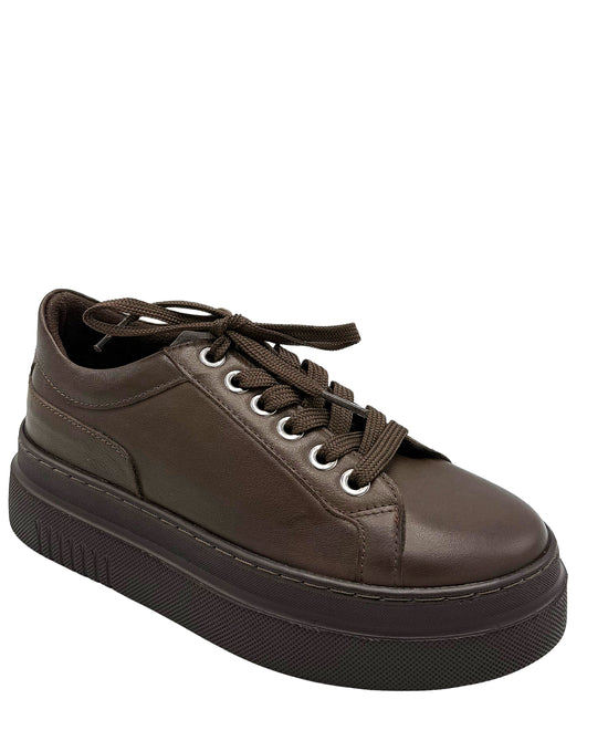 Leather Platform Sneakers view 