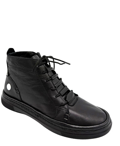 Leather Lace Up Bootie image 1