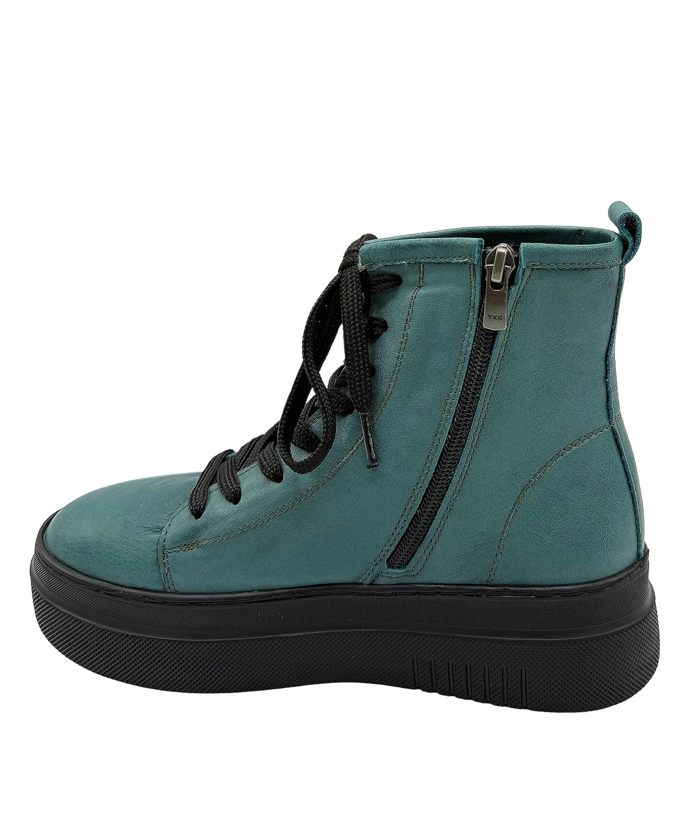 Leather Platform Combat Boot view 2