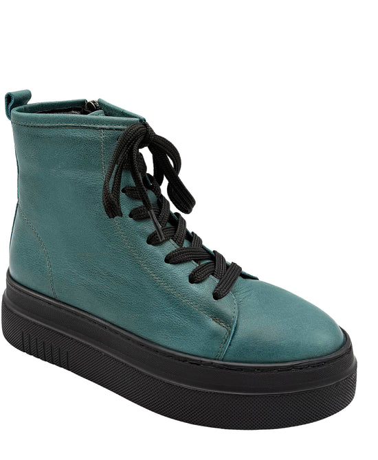 Leather Platform Combat Boot view 