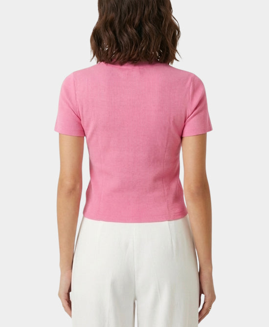 Ribbed Knit Top w/ Crystals view 2