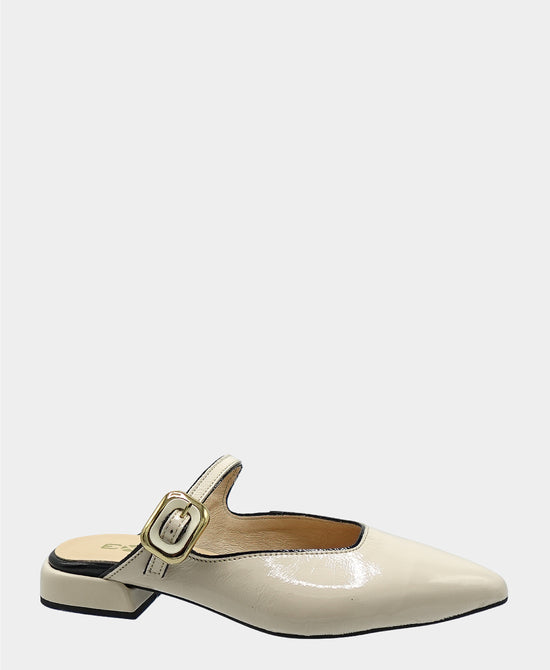 Patent Leather Buckle Mule view 1