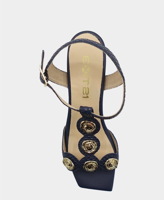 Woven Leather Heeled Sandal view 2