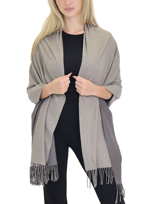 Solid Two-Tone Scarf/Shawl view 