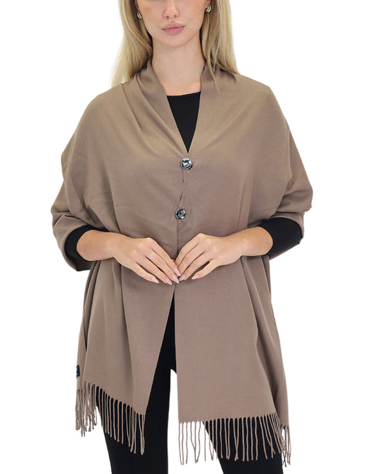 Shawl w/ Jeweled Buttons view 