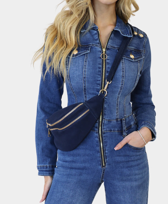 Suede Crossbody Bag view 