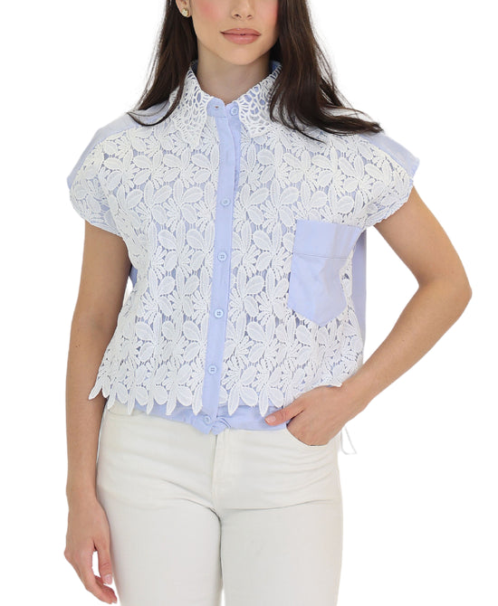 Crochet Lace Top view 
