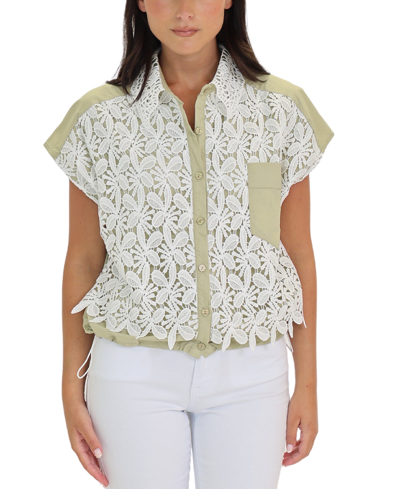 Crochet Lace Top view 1