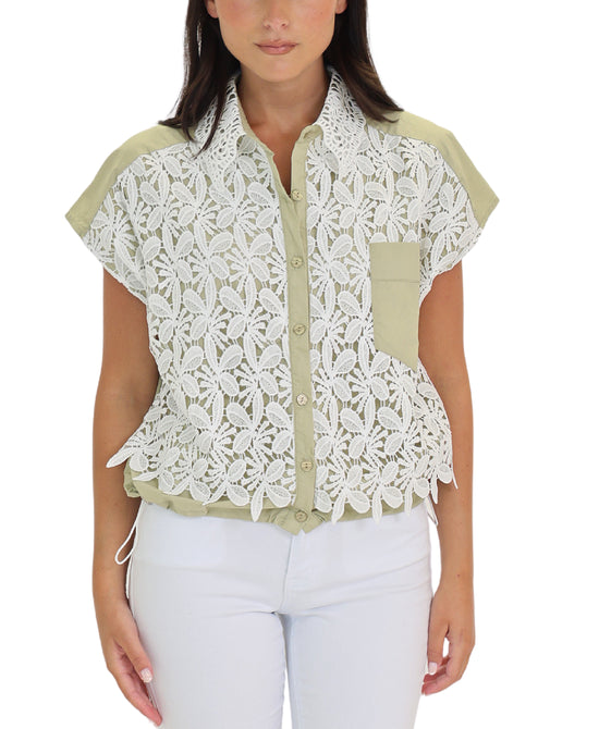 Crochet Lace Top view 