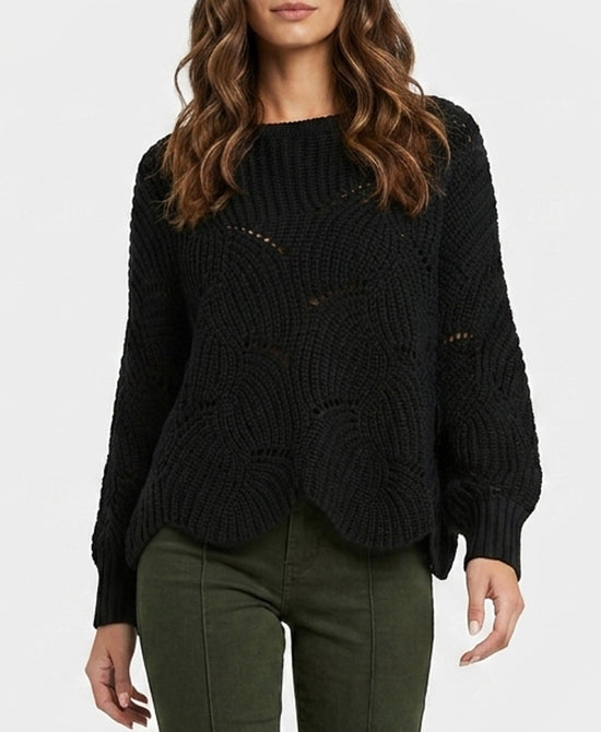 
Knit Poncho in Blk view 1