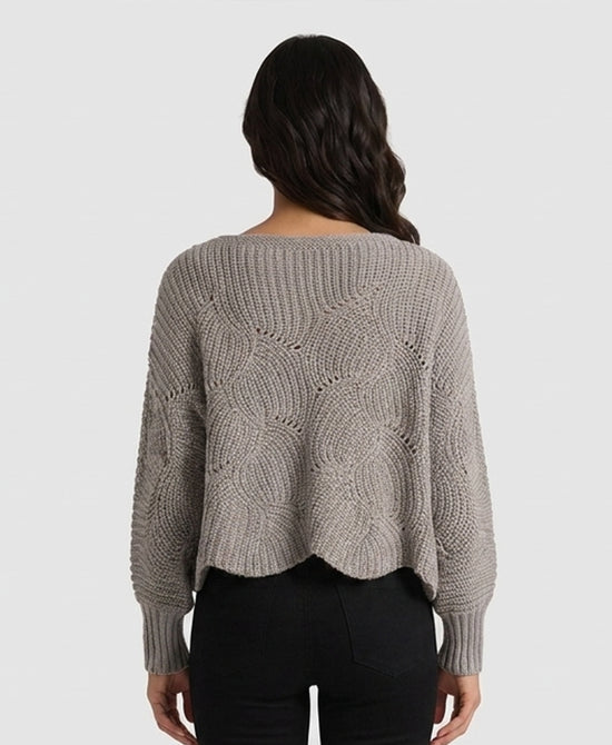 
Sweater Poncho in GREY view 2