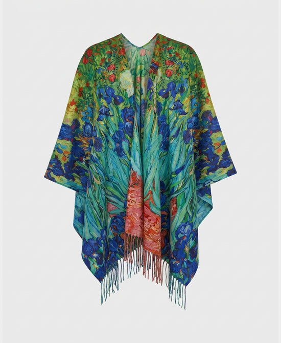 
Art Inspired Shawl w/ Fringe in MULTI view 2