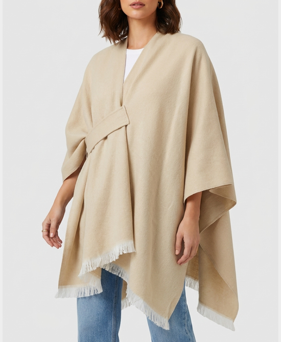 
Pull Thru Cape in BEIGE view 1