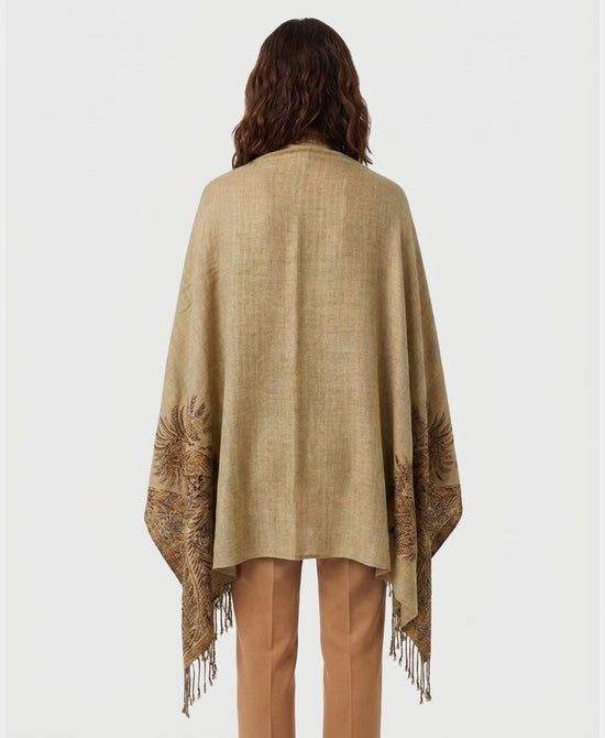 
Paisley Shawl w/ Fringe in BROWN MULTI view 2