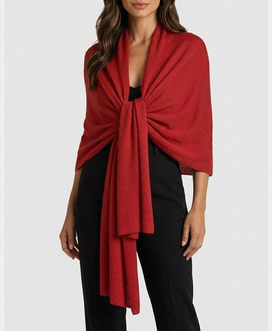 
Pull Thru Wrap in BURGUNDY view 1