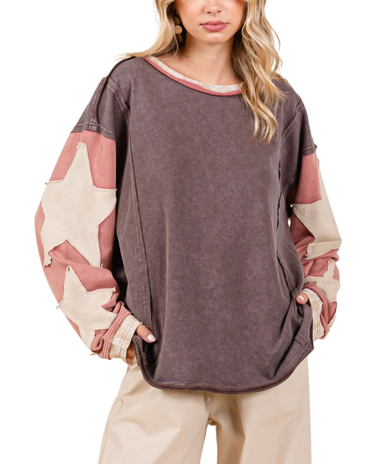 Star Patch Mineral Wash Top view 