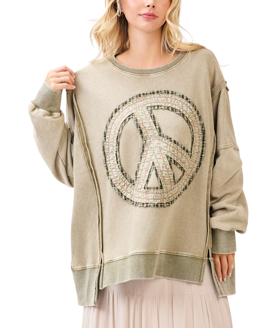 Mineral Wash Peace Sign Top view 