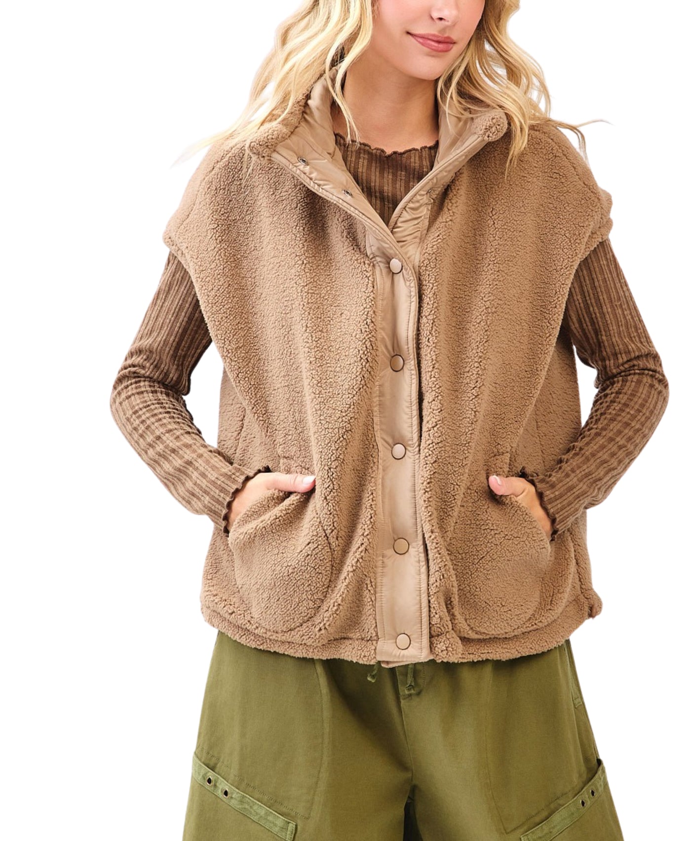 Teddy Sherpa Vest view 2