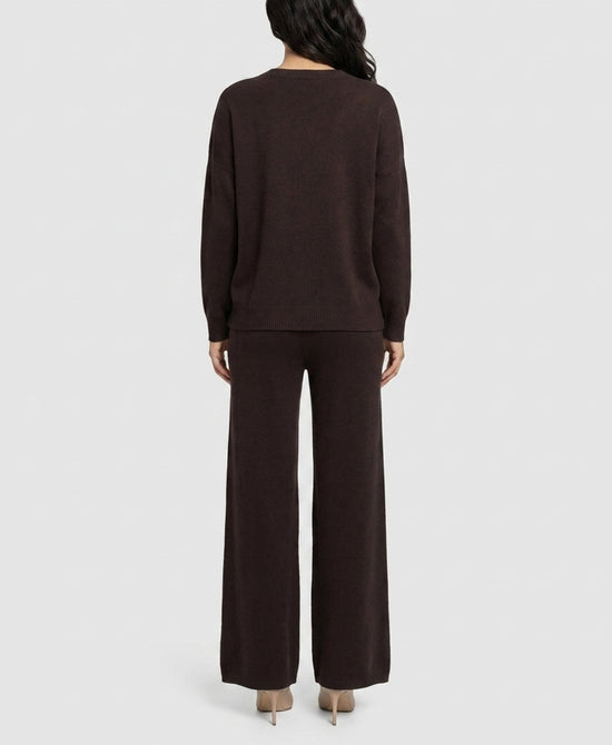 
Knit Top & Pants Set- 2 Pc Set in BROWN view 2