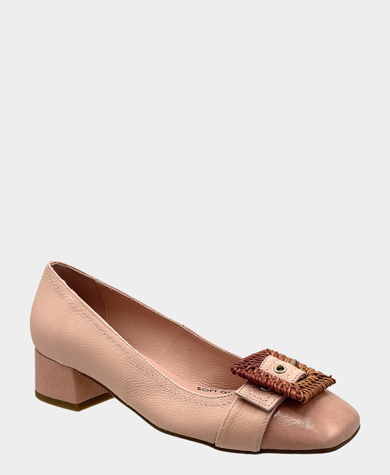 
Leather Buckle Pump in PINK view 1