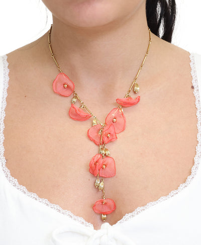 Fabric Petal Necklace image 1