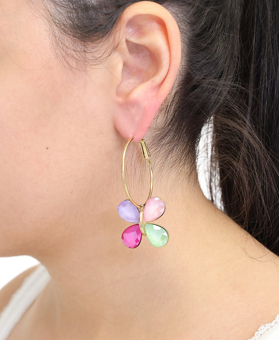 Butterfly Hoop Earrings view 