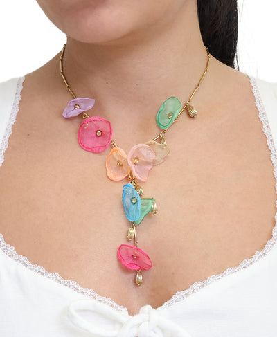 Fabric Petal Necklace image 1