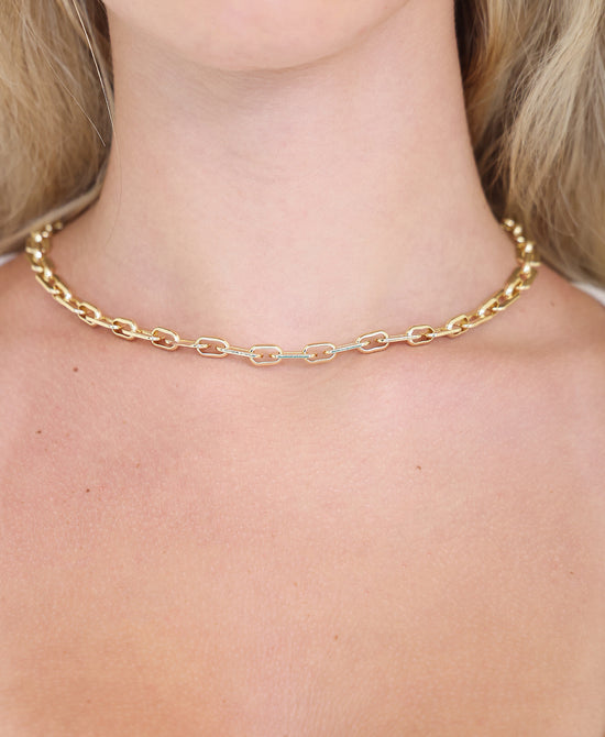 Paperclip Chain Necklace view 