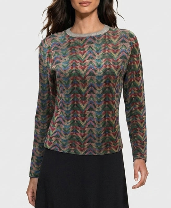 
Lurex Shimmer Knit Top in MULTI view 1