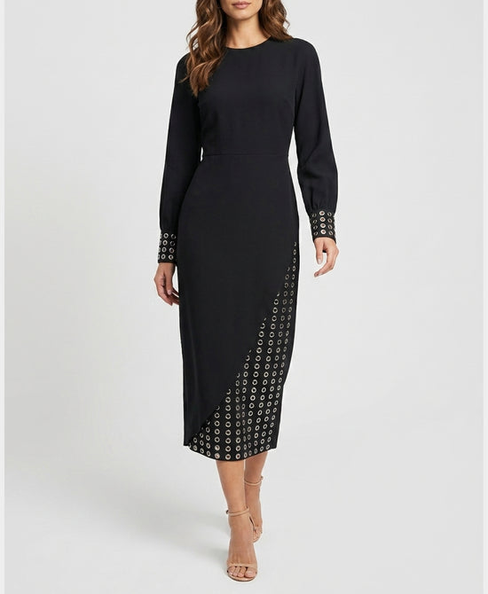 
Dress w/ Silver Grommets in BLACK/SILVER view 1