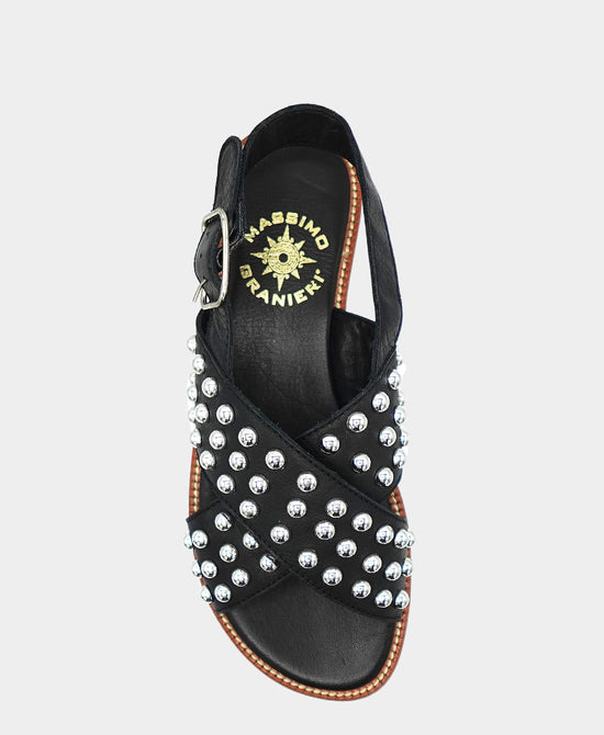 Leather Studded Sandal view 2