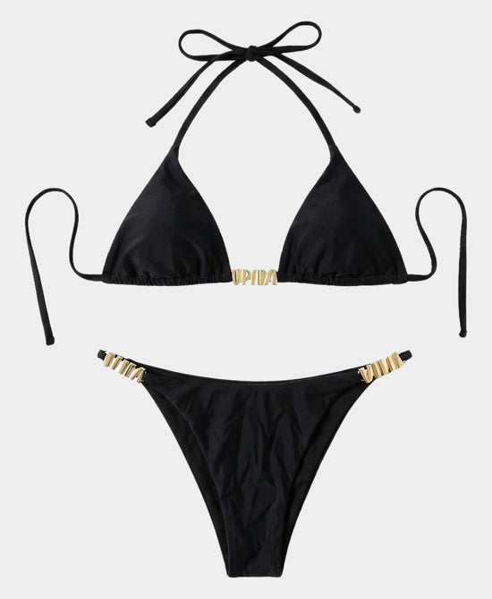 Triangle Metal Detail Bikini- 2 Pc Set view 1