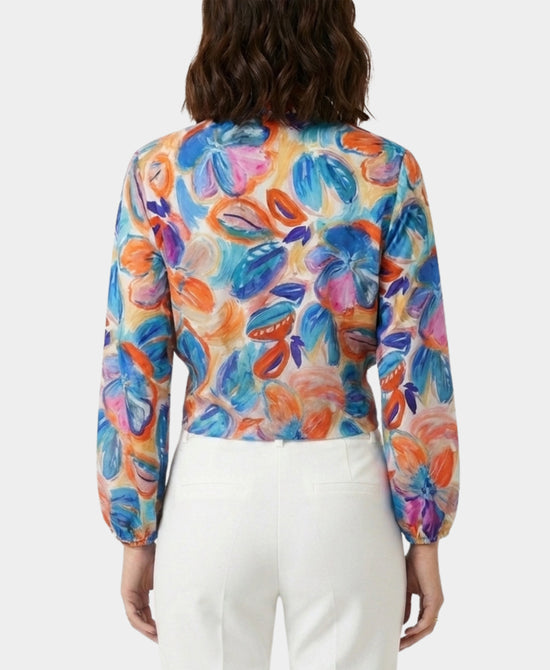 
Tie Front Blouse in MULTI view 2