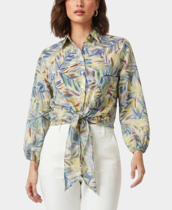 
Tie Front Blouse in MULTI view 1