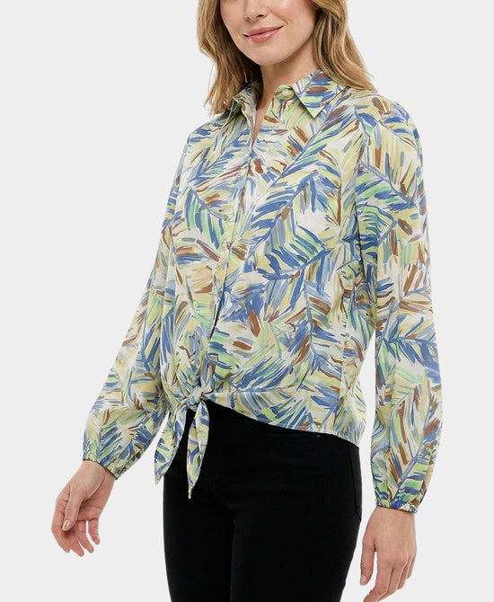 
Tie Front Blouse in MULTI view 1