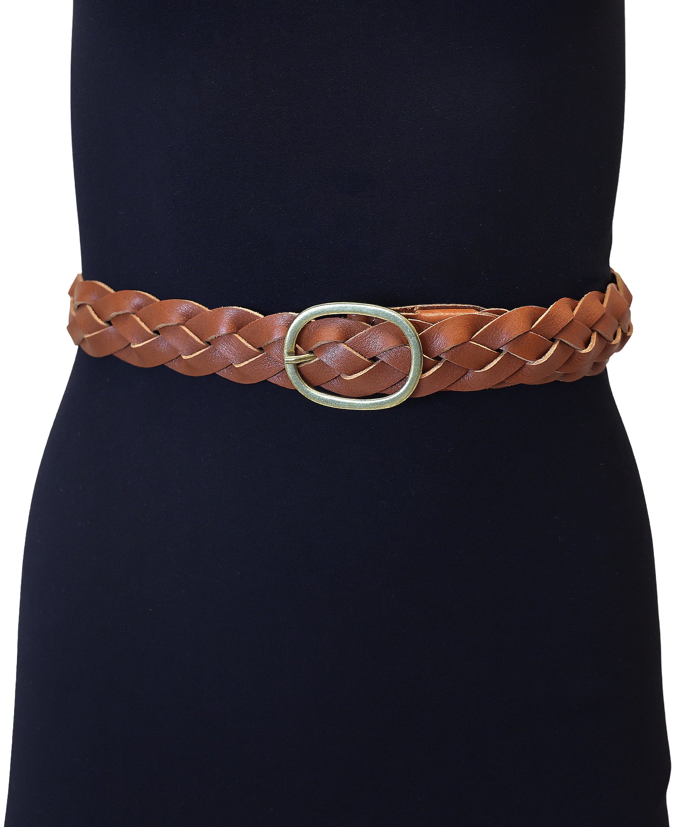Braided Leather Buckle Belt view 1