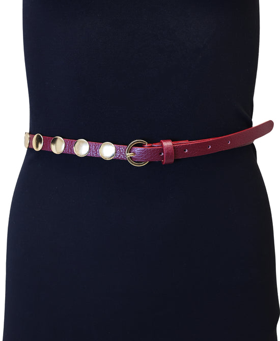 Leather Belt w/ Studs view 