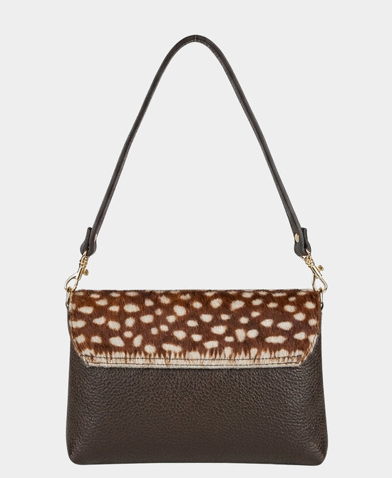 
Mini Leather Deer Printed Shoulder Bag in BROWN view 2