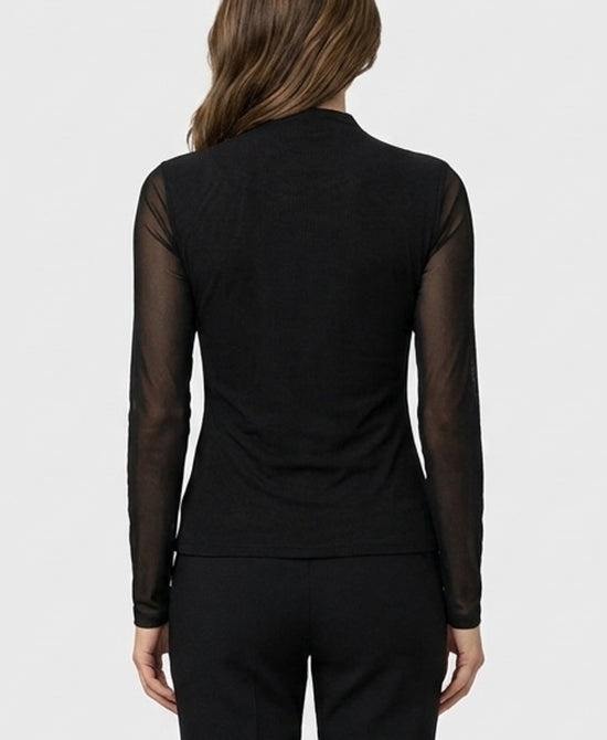 
Ruched Top w/ Rhinestones in BLACK view 2