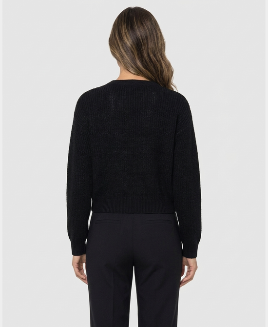 
Sweater w/ Rhinestones in BLACK view 2