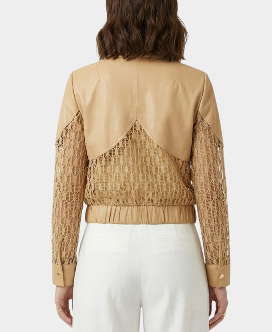 Laser Cut Bomber Jacket view 2