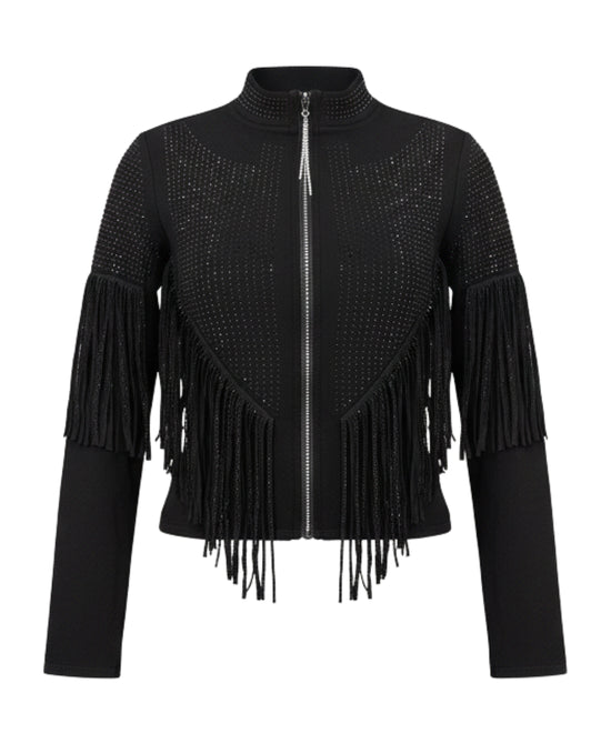 Jacket w/ Crystals & Fringe view 