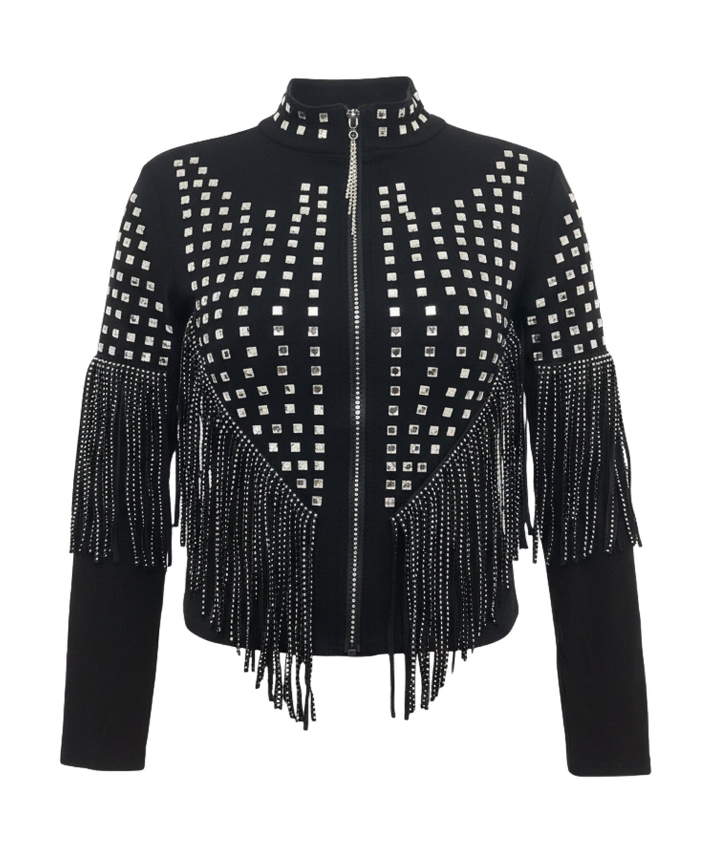 Jacket w/ Crystals & Fringe view 1
