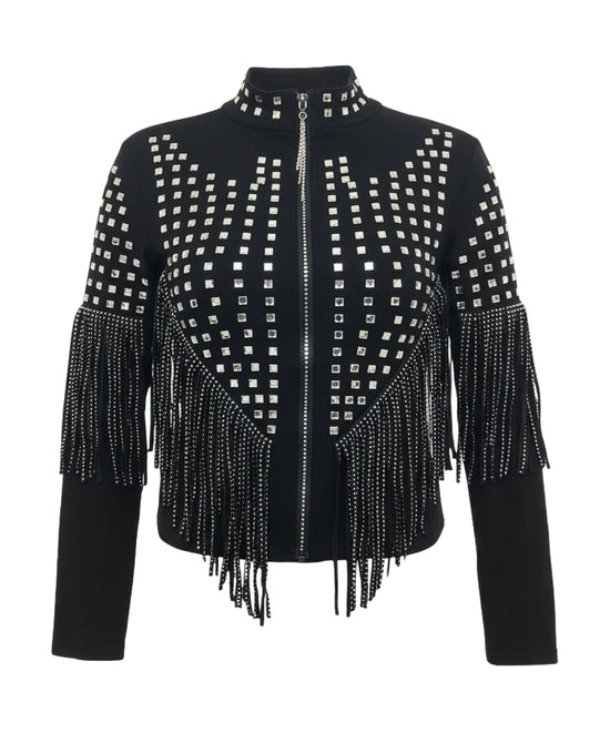 Jacket w/ Crystals & Fringe view 